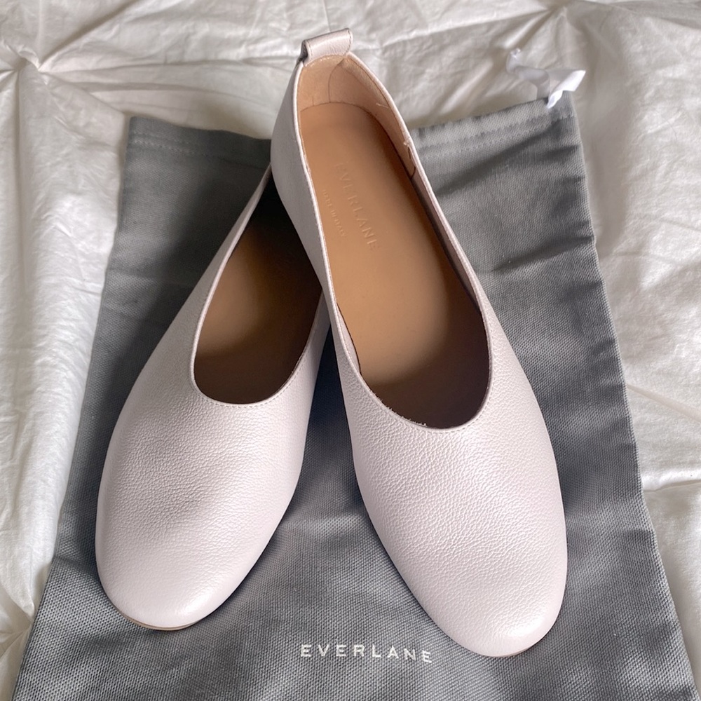 EVERLANE Italian leather day glove in pale pink